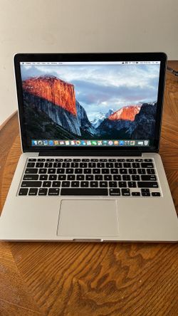 MacBook Pro (Retina, 13-inch, Early 2015). 2.7 GHZ Intel Core i5. 16 GB 1867 MHZ DDR3. 128 GB Flash Storage. Intel Iris Graphics 6100 1536 MB.