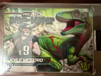 2025 Wild Card Alumination Dino-Might Kyle McCord Tyrannosaurus /7 rookie card (RC)