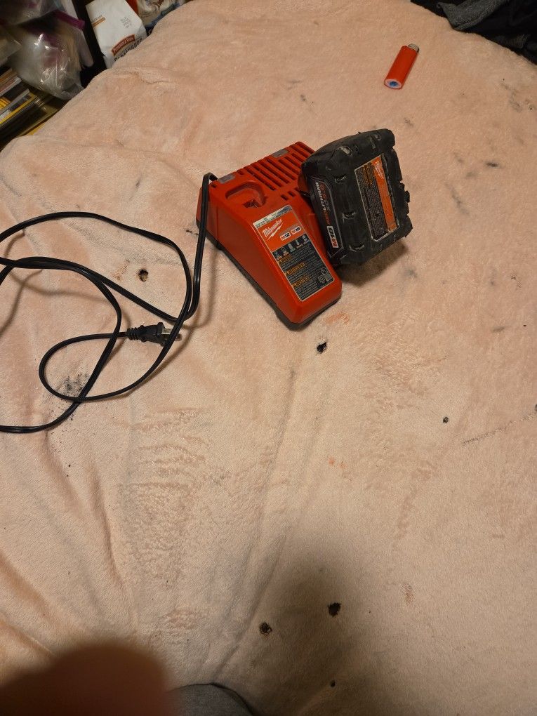 Milwaukee battery and charger