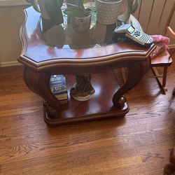 Wood Corner Table