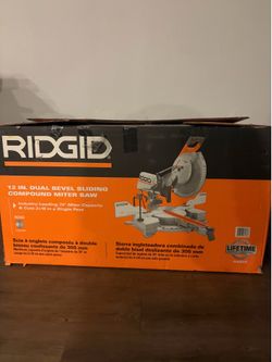 Ridgid  128in Dual Bevel sliding compound miter saw