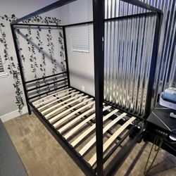 Canopy Metal Bed Frame Twin 