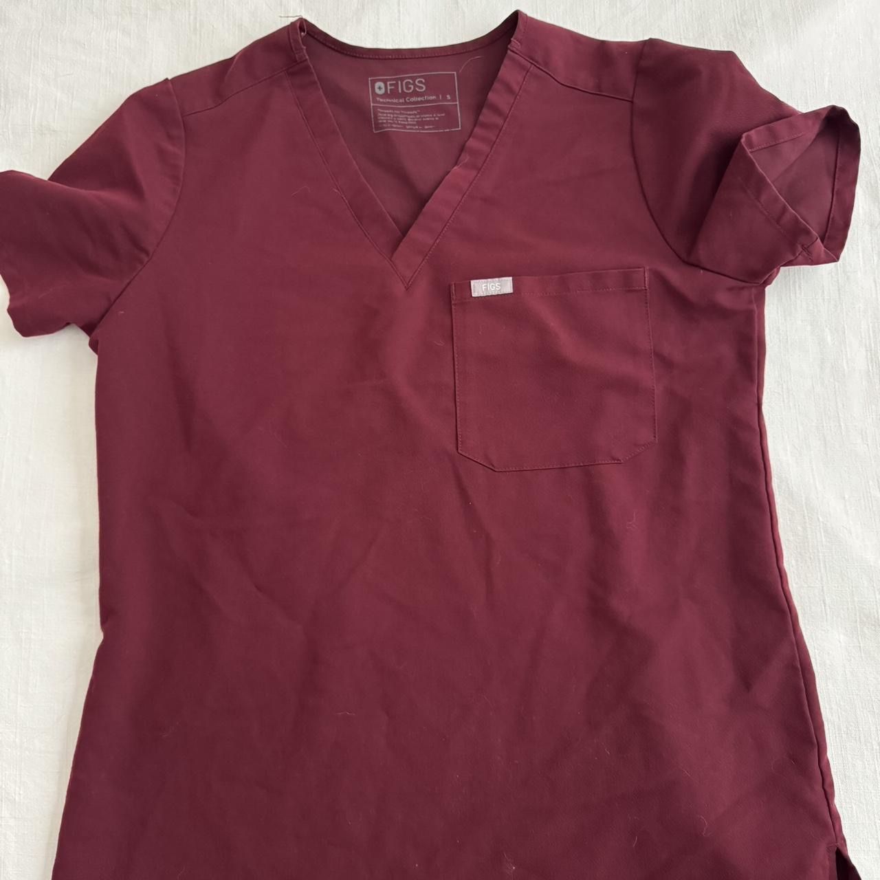 Figs Burgundy Scrubs