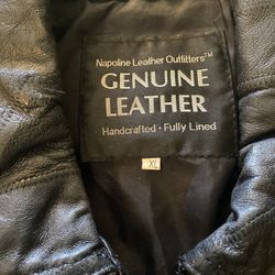 Napoline Leather Outfitters - Mens Leather Jacket.    Size XL