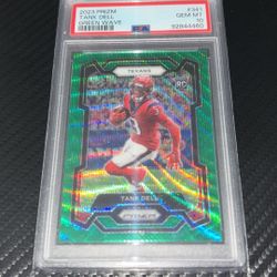 2023 Panini Prizm Tank Dell Green Wave #341 (RC) PSA Gem Mint 10