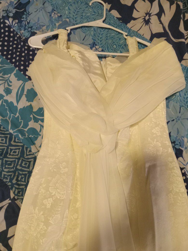 Off White WEDDING DRESS  SIZE 5
