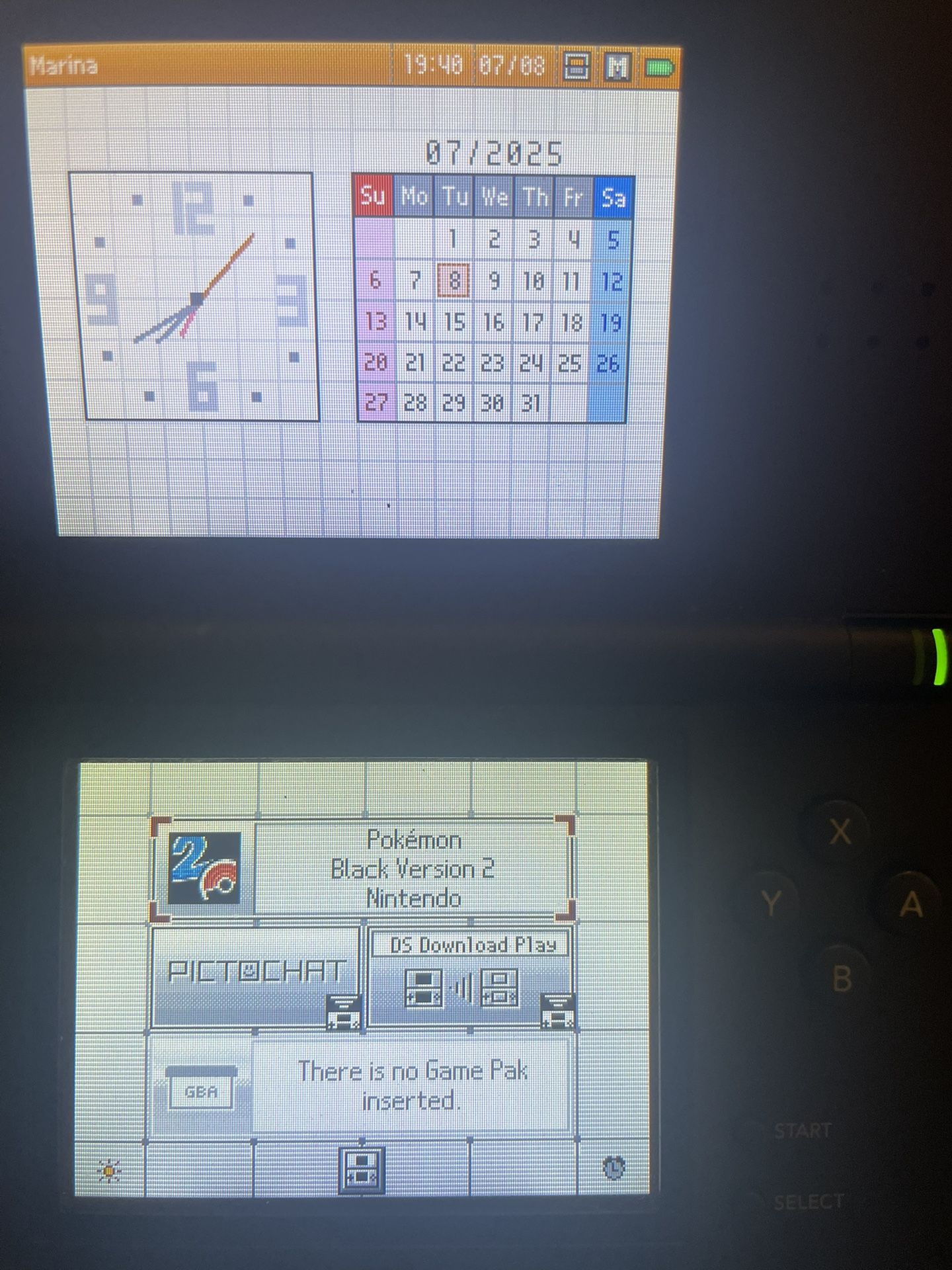 Nintendo Ds Dark Blue Black Hu