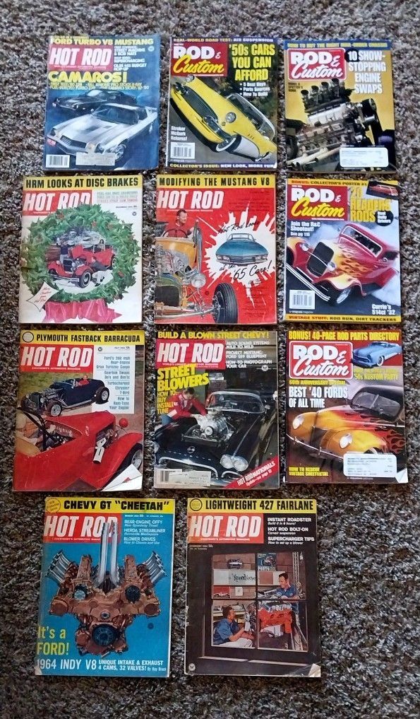 HOT ROD MAGAZINES FROM 60'S & 2000