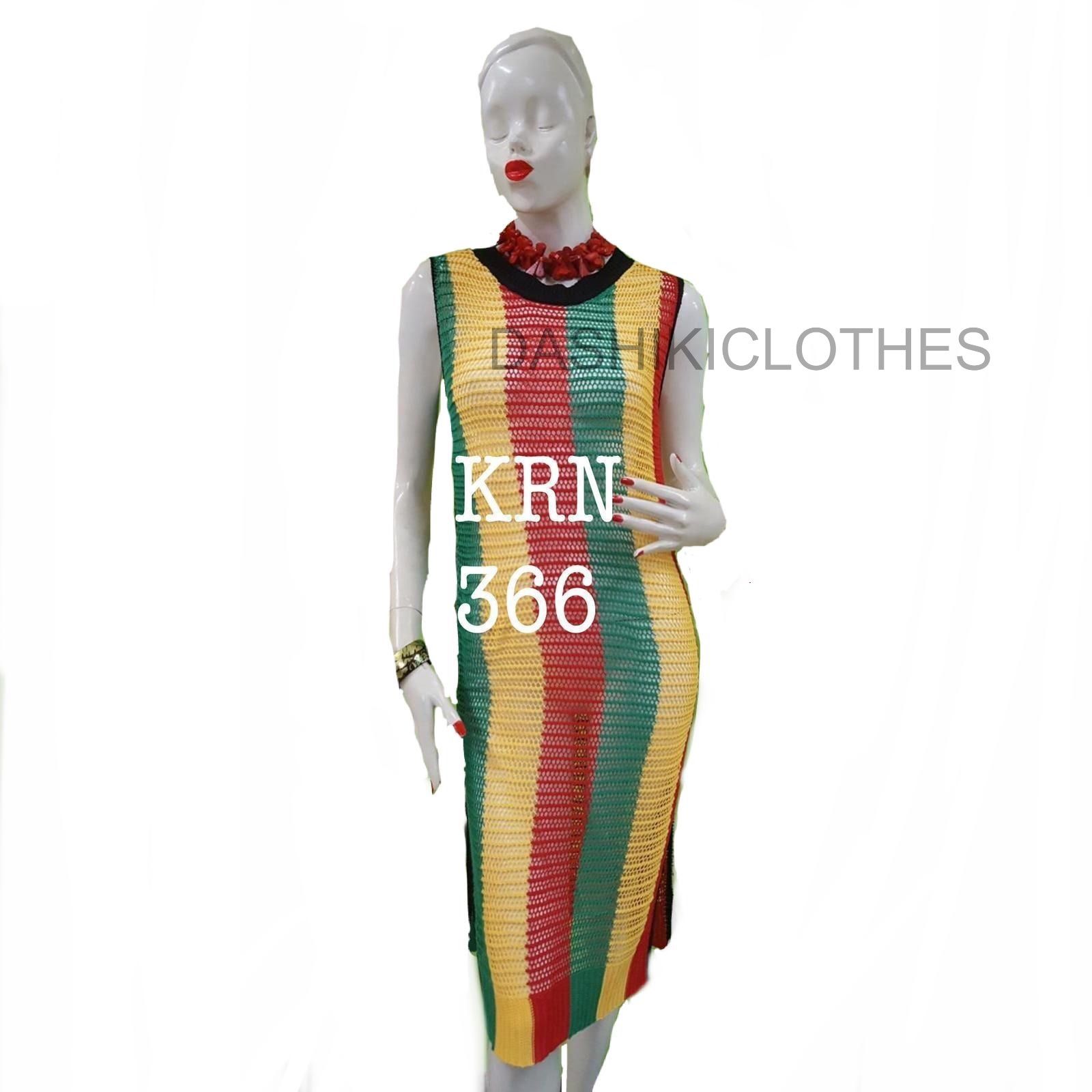 Rasta Dress Fishnet Bob Marley Dress Jamaican Dress Long Sexy Dress Caribbean Dress Beach Dress