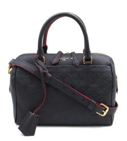 Louis Vuitton Speedy Bandouliere 25  Empreinte Leather Blue