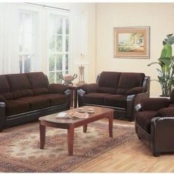 Brand New Brown Sofa and Love Seat