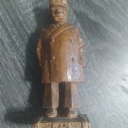 Vintage Wood Carved 6" Mariner Sailor