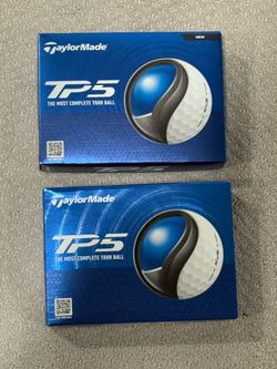 TAYLORMADE TP5 GOLF BALLS White 12 balls 1 Dozen NEW IN BOX