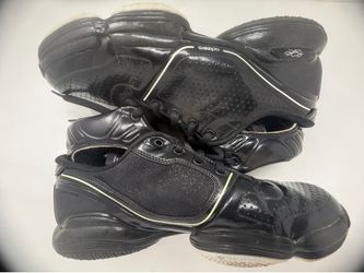 Size 10 Men Adidas adiZero Derrick D Rose 1 BLACK/ WHITE Basketball shoes 2009 RARE