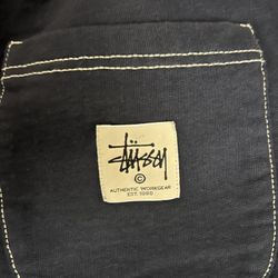 STUSSY NAVY BLUE SWEATPANTS