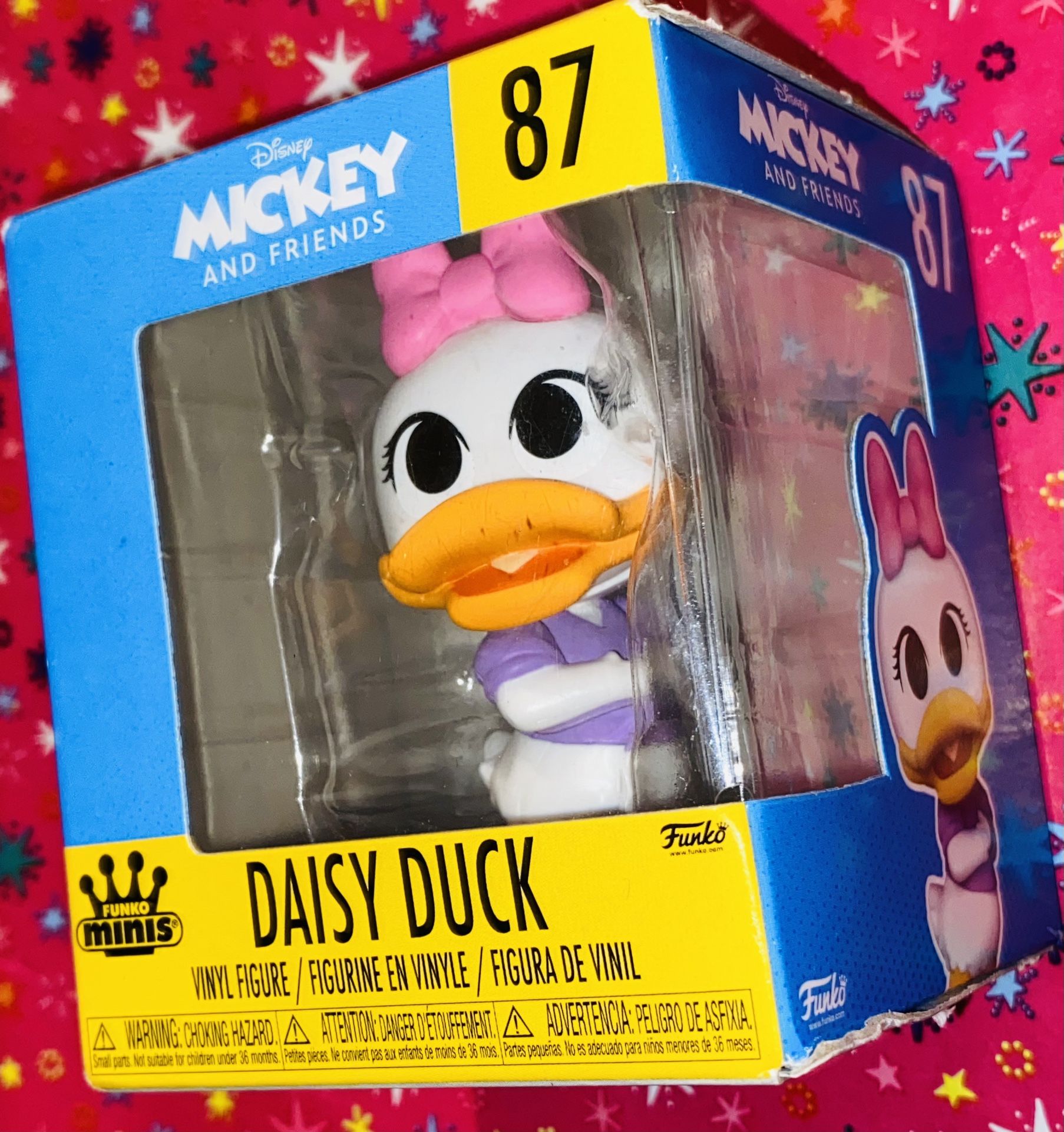 🟪🌼🟠🎀DISNEY DAISY DUCK COLLECTIBLE VINYL DOLL🎀🌼🟠🟪✨