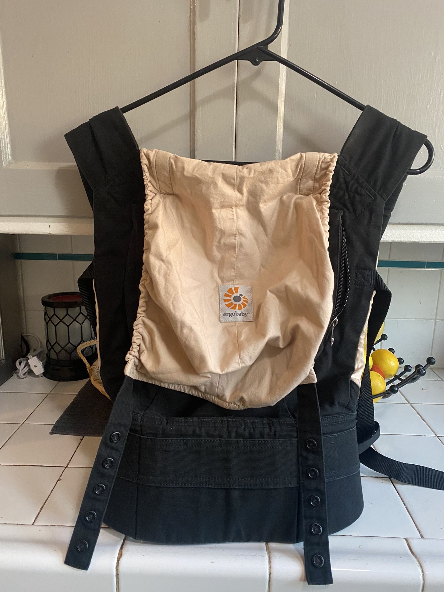 Pink And Black Ergo Baby Carrier