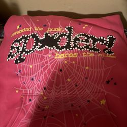Sp5der hoodie P*NK V2 Hoodie pink