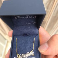 Disneyland Marquee Necklace by CRISLU – Disneyland 70th Anniversary