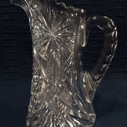 ABP Cut Glass Water Pitcher