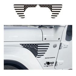 USA Flag Vinyl Sticker For Jeep Wrangler 