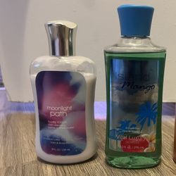 Body lotion and shower gel