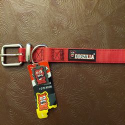 Dogzilla Red Dog Collar Size L 16-26"