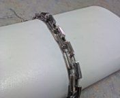 Ladies stainless steel link bracelet