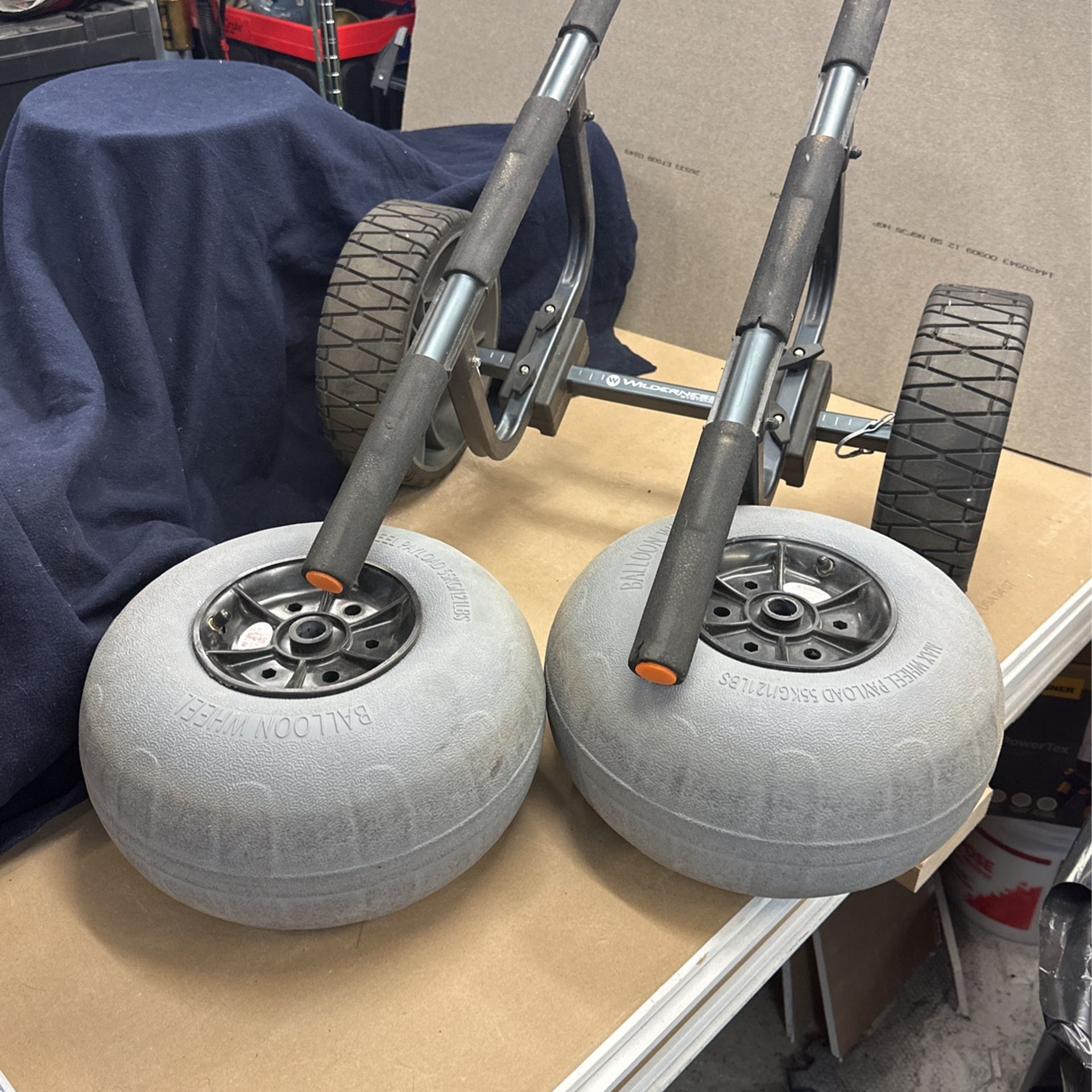 Wilderness Systems Heavy Duty Kayak Cart AND Beach Tires for Sale in