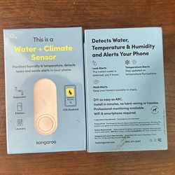 Two Kangaroo Water + Climate Sensors