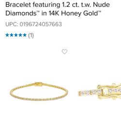 Levian 1.2 ct Nude Diamond Tennis Bracelet 