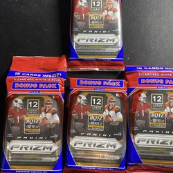 2020 Panini Prizm Football Cello Pack Brand New Factory Sealed LOT OF 4
