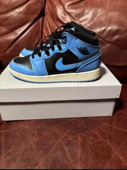 Blue Air Jordan 1 Size 6.5 big kids