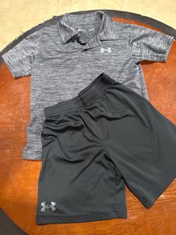 Boys Athletic Outfit Bundle – Size 6 🖤💚