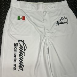 Men’s Baseball Pants Size Large Liga De Mexico Sponsors 