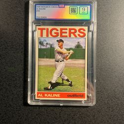 Al Kaline, Tigers ‘55 Season Card- Graded 9
