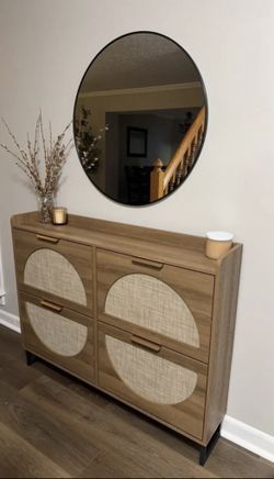Zapatera de madera 4 compartimientos (nueva en su caja)