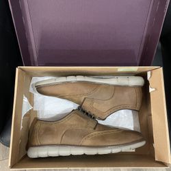 Mens Casual Work Shoes, Johnston & Murphy Holden Wingtip Shoes, Like New, Size 11.5