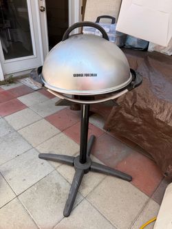 George Foreman Indoor/Outdoor Electric Grill with Stand