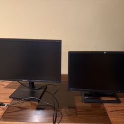 Computer Monitors (Samsung/HP)