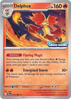 Delphox - Chaos Rising Stamped Best Buy Promo