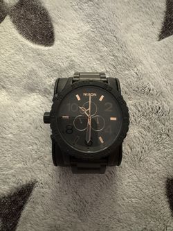 Nixon 51-30 Chrono Black Rose Gold