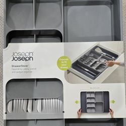 Joseph Joseph DrawerStore Kitchen Drawer Organizer Tray, Gray

