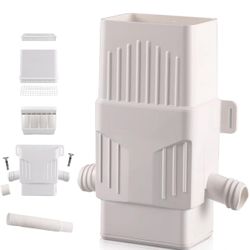 🔥Brand new 🔥 Downspout Diverter, Rain Barrel Diverter Kit-Rainwater Collection System Fits 2x3 or 3x4 Inch Downspout with Filtration and PVC Spigot,