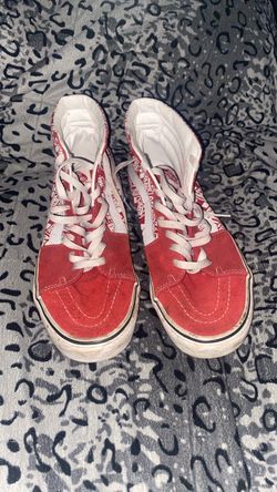 Vans High Top Sneakers Red/White