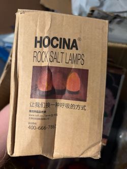 Rock salt lamp