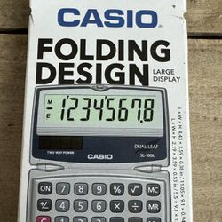 NEW Casio Folding Calculator w Solar Power just $5 xox
