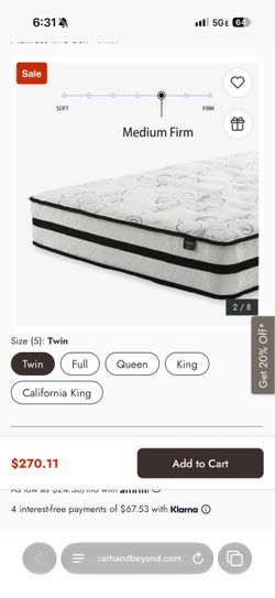 Twin mattress