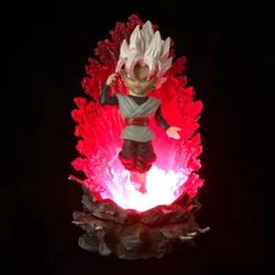 Dragon Ball Chibi Goku Black Red Color LED Light Figure Boxed Gift