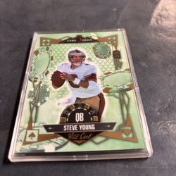 Wildcard Football Steve Young 2/2 Numbered Parallel 49ers Football Card 